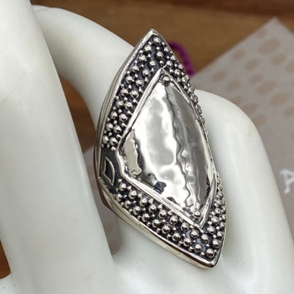 Silpada Sterling Silver ‘Sheild’ Statement Ring R… - image 3